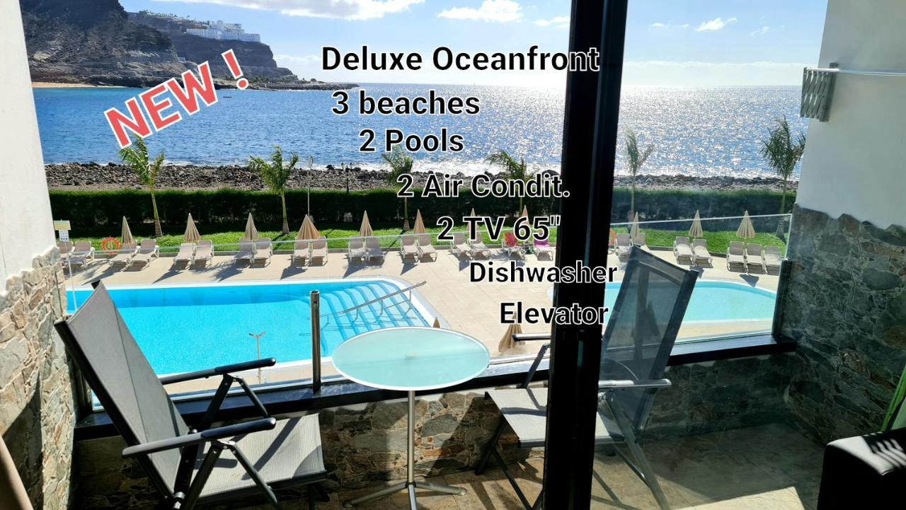 Oceanfront Deluxe-45M,Heated Pools,2Aircondition, 2Tv-65",Dishwasher,600Mb,Lift,Amadores View ! Playa Del Cura  Extérieur photo